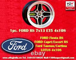 1 Circle Ford Lotus talbot rs 7x13 et+5 4x108 escort capri taunus cortina wheel