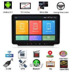 10.1in 1Din Car Stereo Radio MP5 Player FM GPS WiFi Cam Bluetooth Touch Screen
