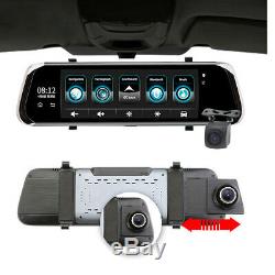 10Inch 4G Car Rearview Mirror DVR Camera Dual Lens Android 5.1 Dash Cam Recorder