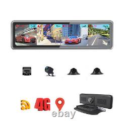 12in Car DVR Front Rear Left Right Camera WIFI ADAS Dash Cam Video Recorder GPS