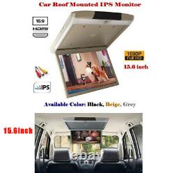 15.6Inch Car Roof Mounted Monitor Overhead Ceiling IPS Screen Display MP5 Player