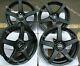 15 Black Pace Alloy Wheels Ford B Max Cortina Courier Ecosport Escort 4x108