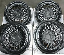 15 Black RS Alloy Wheels For Ford B max Cortina Courier Ecosport Escort 4x108