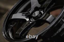 18 Black GTR Alloy Wheels Fit Ford B Max Cortina Courier Ecosport 4x108