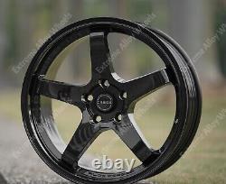 18 Black GTR Alloy Wheels Fit Ford B Max Cortina Courier Ecosport 4x108