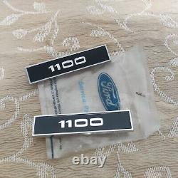 2 NOS GENUINE FORD 1100 J. Fray BADGE EMBLEM ESCORT Mk1 CAPRI Mk1 CORTINA Mk2