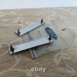 2 NOS GENUINE FORD 1100 J. Fray BADGE EMBLEM ESCORT Mk1 CAPRI Mk1 CORTINA Mk2