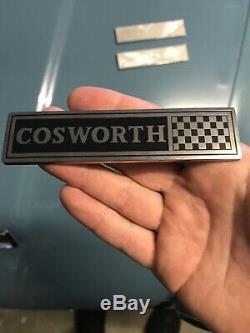 3 Cosworth Badges Metal Ford Escort Cortina Sierra