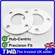 5mm Hub Centric Alloy Wheel Spacers For Ford 4x108 Pcd 63.4 Pair Shims 2hx