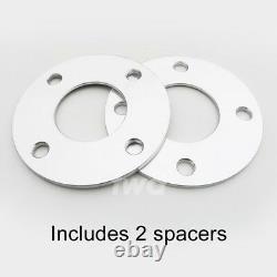 5mm Hub Centric Alloy Wheel Spacers For Ford 4x108 Pcd 63.4 Pair Shims 2hx