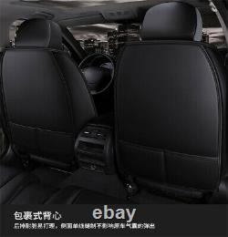 6D Surround Full Set PU Leather Car Seat Cover Cushion Auto Interior Accessories