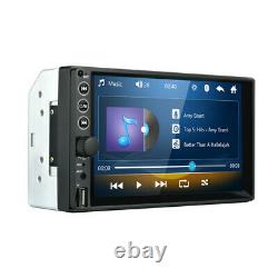 7 2Din Touch Screen Car Stereo MP5 Player USB FM BT with8LED Rearview Camera Kit