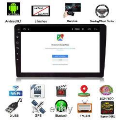 Adjustable 8 1 Din Android 8.1 Car Stereo Radio FM MP5 Player Nav GPS BT Wifi