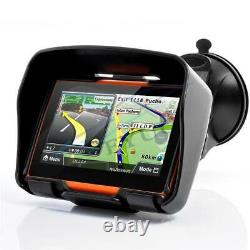 Auto 4.3 LCD Screen GPS Navigation Bluetooth 256MB 8GB European Map Waterproof