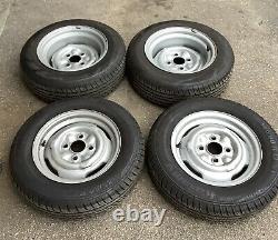 Banded Steel Wheels Essex Ford 4 X 108 Anglia Cortina Escort With Tyres