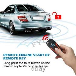 Bluetooth APP 2 Way PKE Alarm System Engine Start Push Button Keyless Entry Set