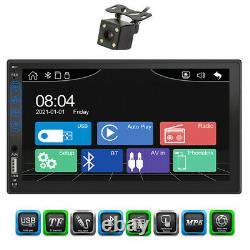 Bluetooth Car Radio Stereo 7in 2DIN FM USB/MP5 Player Touch Screen With Rear Cam