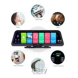 Car Console 10 Android 4G WIFI Car DVR Camera GPS ADAS +Rear Camera Dash Camera