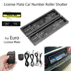 Car Electric License Plate Flipper Roller Drop Number Hide Stealth Shutter Cover