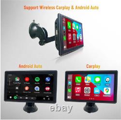 Car MP5 Player Portable Monitor 7in BT FM Wireless Carplay Android Auto WithCamera