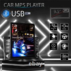 Car Radio Double 2DIN 9.5in Touch Screen Stereo Bluetooth FM TF AUX MP5 Player