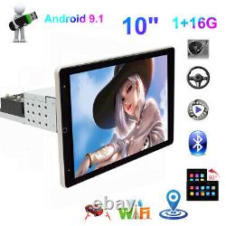 Car Touch Screen 10in Android 9.1 Stereo Radio GPS WiFi Mirror Link Player 1DIN