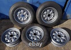 Classic Ford 13 Steel Wheels x5 (Escort, Capri, Cortina, Anglia) 5j & 5.5j