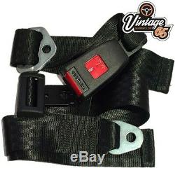 Classic Ford Front Pair Fully Automatic Inertia Grey Seat Belt Kits E Approved