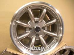 Cortina Escort Capri 8x15 Deep Dish Alloy Wheel Set Jbw Minilight Style, Ford
