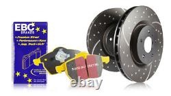 EBC Front Turbo Groove Discs & Yellowstuff Pad for Ford Escort Mk2 1.1 (75 80)