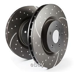 EBC Turbo Grooved Front Solid Brake Discs for Ford Cortina Mk4 2.3 (76 79)