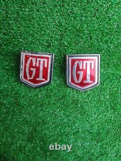 Ford Cortina Mk1 MK2 GT pair of original rear wing badges