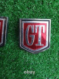 Ford Cortina Mk1 MK2 GT pair of original rear wing badges