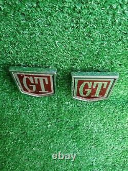 Ford Cortina Mk1 MK2 GT pair of original rear wing badges