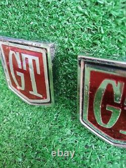 Ford Cortina Mk1 MK2 GT pair of original rear wing badges