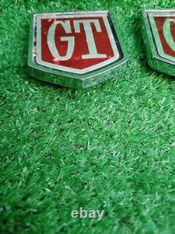 Ford Cortina Mk1 MK2 GT pair of original rear wing badges