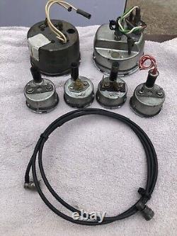 Ford Cortina Mk2 1600e Gt Set Of Gauges Oil Temp Fuel Amps Speedo Rev Counter