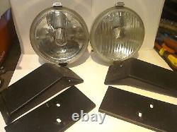 Ford Cortina Mk2 Lotus 1600e Gt Grille Fit Lamps (nos) + Brackets Orig Wipac