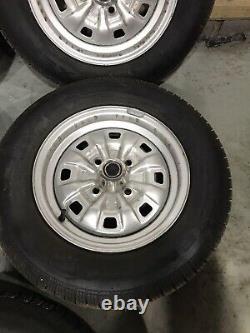 Ford Escort Mk2 Cortina Capri 13 Steel Wheels And Nearly New Tyres