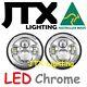 Jtx 7 Led Headlights Chrome No Halo Ford Cortina Mk1 Mk2 Escort