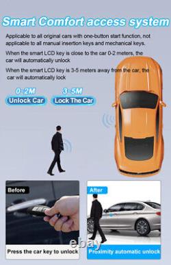 LCD Touch Screen Smart Key For Remote Keyless Entry Start Stop Engine Window