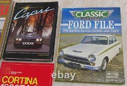 Lot 8 Ford Car Books Sporting Cortina Capri Sierra Escort
