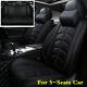 Luxury Pu Leather Four Seasons Full Car Seat Cover Cushion Pad Set Withheadrests