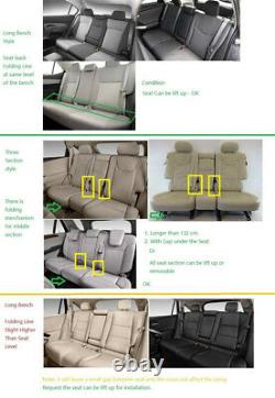 New 5D Luxury PU Leather Car Seat Cover Full Surround 5-Seat Protector Cushions