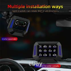 OBD2+GPS Car Head Up Digital Display HUD Gauge Water Oil Temp Speedometer Alarm
