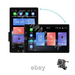 Rotatable Car Stereo Radio Carplay Android Auto 10.4 Bluetooth FM With8LED Camera