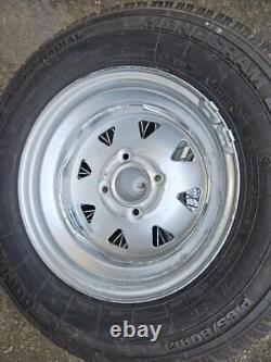 Set Of 4 Chrome Wire Look Wheels Ford Anglia Cortina Mk1 Mk2 Escort Hillman