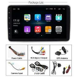 Single Din 10in Android 9.1 Car Stereo Radio GPS Navi WIFI FM MP5 Player +Camera