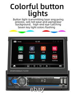 Single Din Car MP5 Stereo Player Touch Screen USB Bluetooth Mirror Link Radio