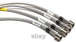 Tarox Steel Braided Brake Hoses 3 Lines for Ford Cortina Mk2 (1966 1970)